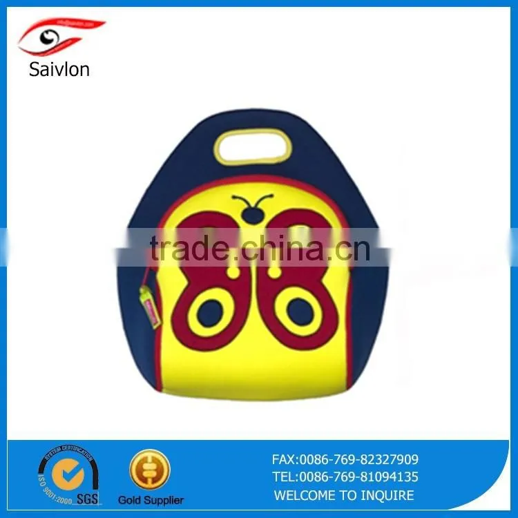 Cartoon animal neoprene kids lunch cooler bag