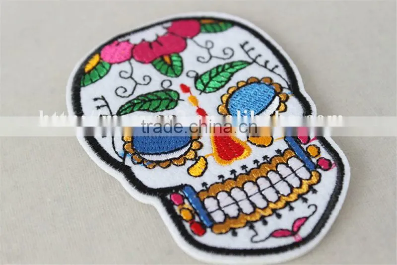 2016 new fashionable patch work blouse designs colorful pattern neck collar patch for sale