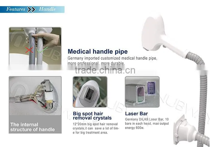 Portable home use diode laser hair removal