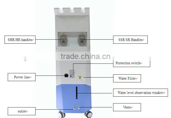 4000W super power SHR tria laser hair removal system
