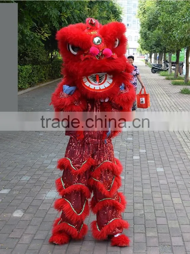 wholesale battery control LED red lion dancing costume