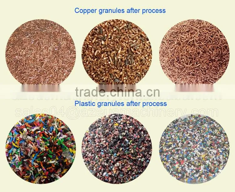 small scale scrap cable separator granulator copper wire recycling machine