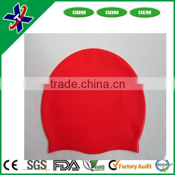 High quality Soft stylish Sporty Silicone Flexible Swimming Swim Cap /Swimming Hats