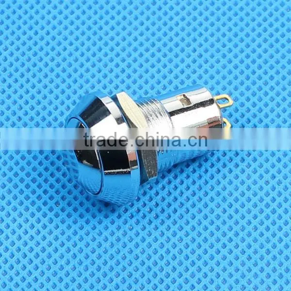12mm latching metal push button switch