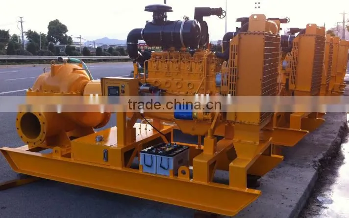 high capacity double suction diesel engine driven water pump