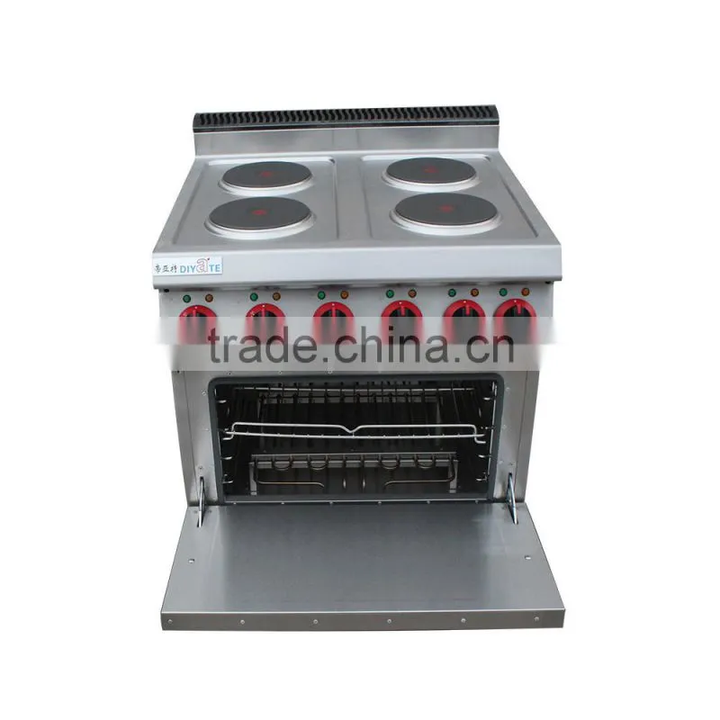 High Qulity Multipurpose Kitchen 4 Burner Gas Range with Oven Cooker for Hotel Restaurant