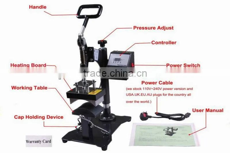 heat transfer printing machine for cap