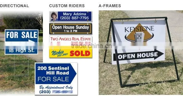 4mm 5mm Corflute / Coroplast Real Estate Signs