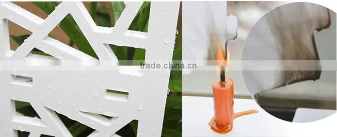 Variety wood plastic composite outdoor screen