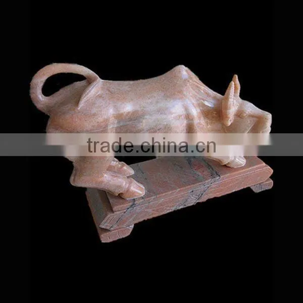 Small Marble Animal Craft of Ox Statue