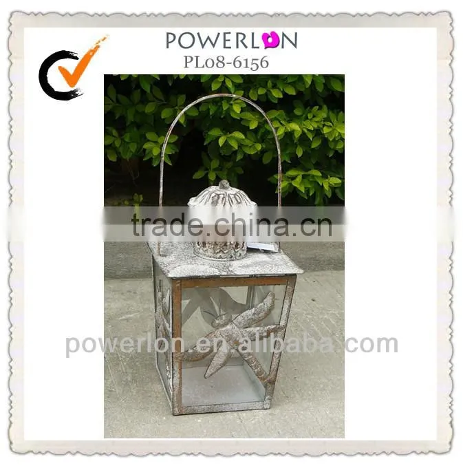 Antique Moroccan Metal Candle Lantern For Garden Decoration