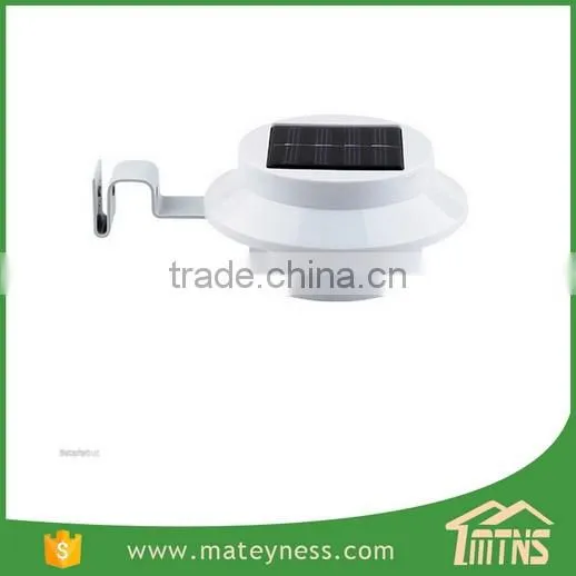 Outdoor Solar Powered LED Wall Path Garden Gutter Solar Fence Light
