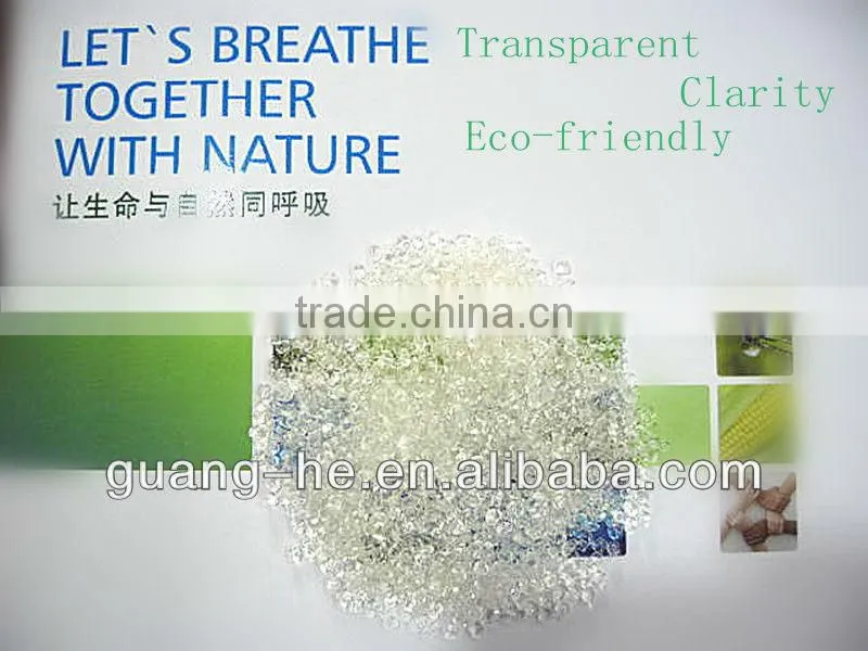 GH601 new environmental plastic recycled100%raw material PLA granule/pellet for blown bottle
