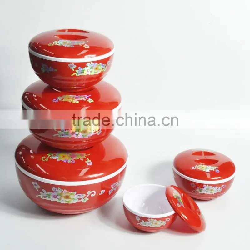 4 pieces food grade pp plastic storage container