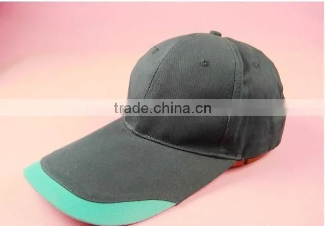 custom long bill baseball cap/denim baseball cap
