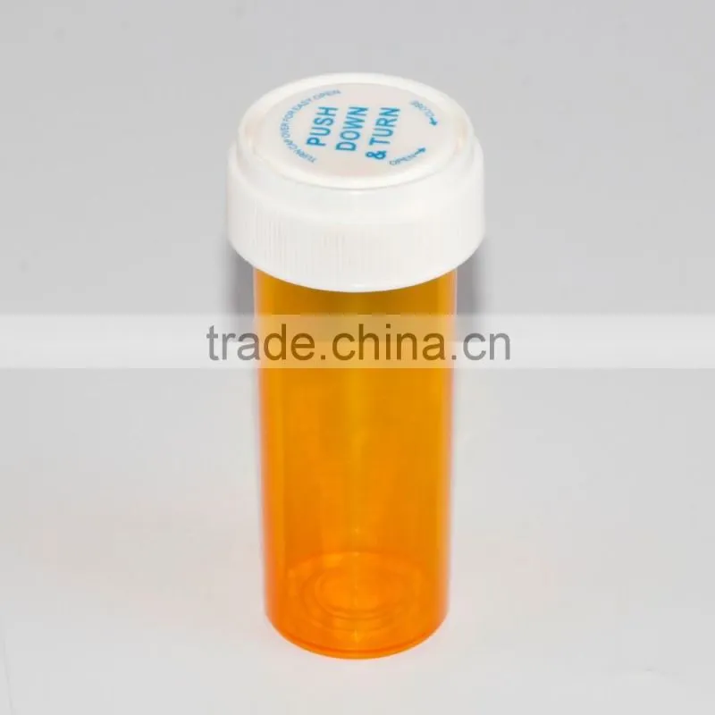 Disposable Plastic Vials with reversible caps