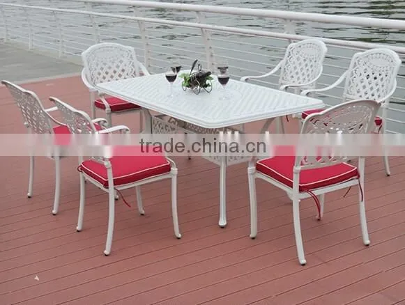 Sigma cast aluminium garden furniture dinning set outdoor table and chairs