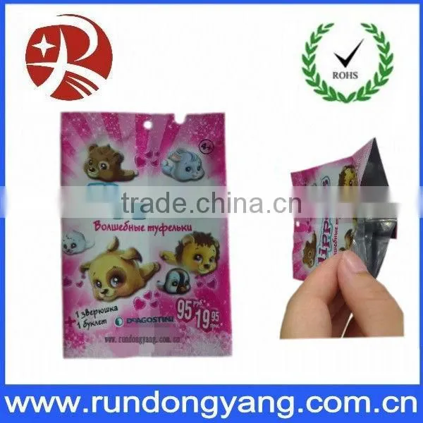 heat seal colorful printed plastic food bag for packing