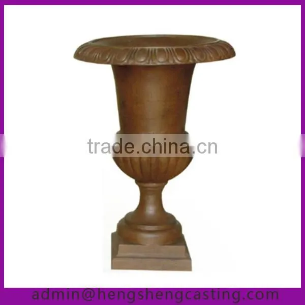 garden supplier cast iron garden planter metal flower pot