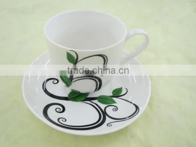 PORCELAIN TEA CUP AND SAUCER