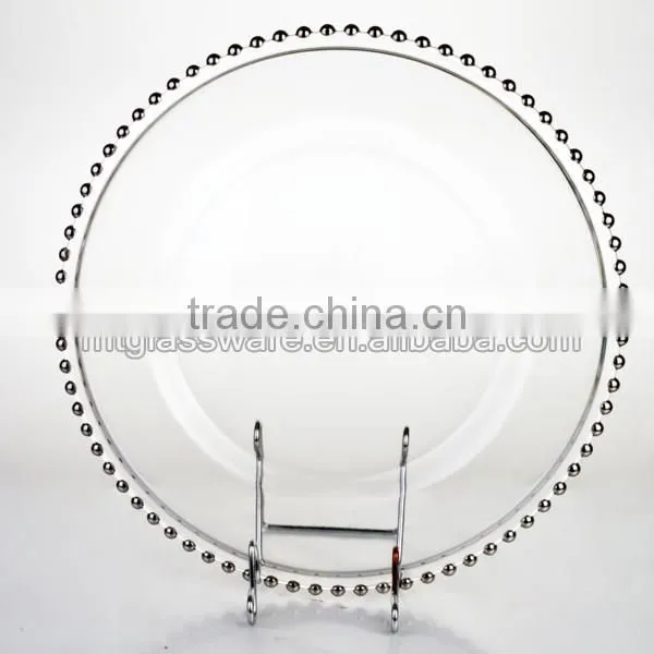 electroplating coloed cake stand with stem