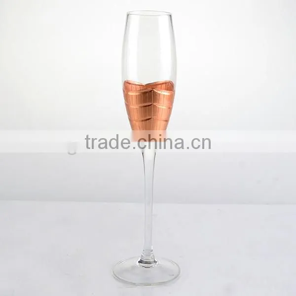 high quality cooper deco wine glass set for dinner
