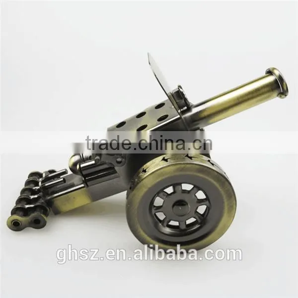 Custom simple style metal cfaft antique cannon model