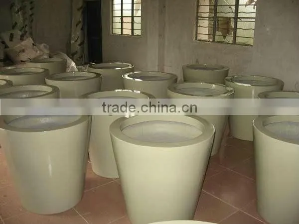 Fiberglass vases and pots