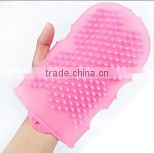 Pet supplies brush dog bath brush rubber toe dog supplies dog gloves for shower