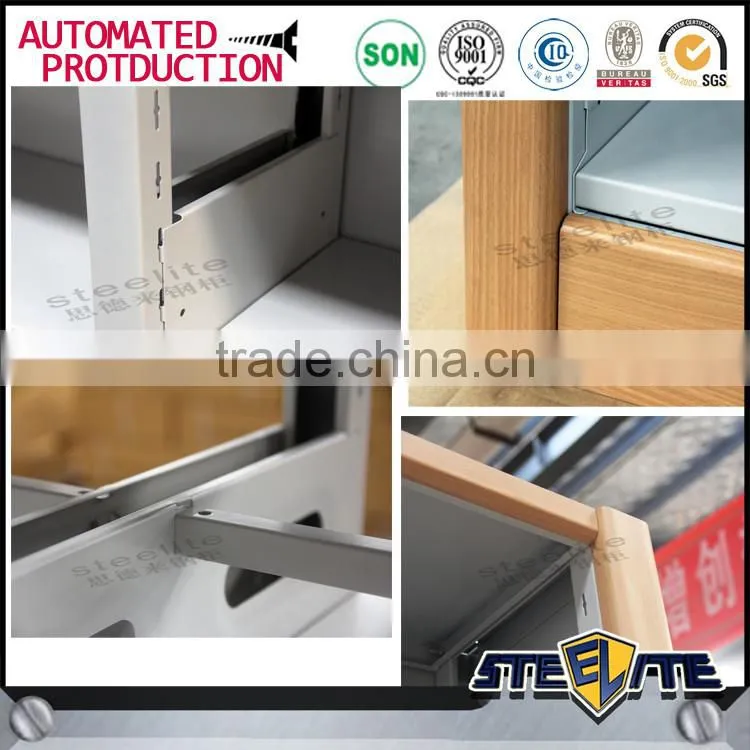 Factory direct sale commercial bookshelves /wooden library wall bookcase