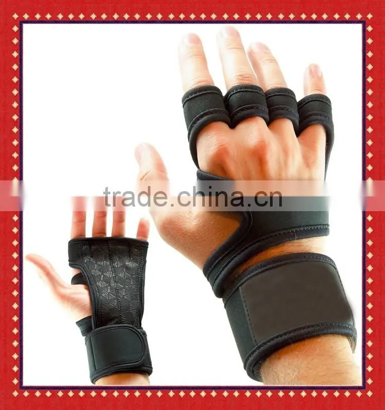 Comfortable Grips For Gymnastics And WOD Cross Training, Hand Protectors With Wrist Brace,Pull Up Crossfit Gloves