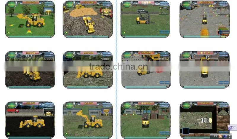 fork truck and wheel loader multifunction training simulator