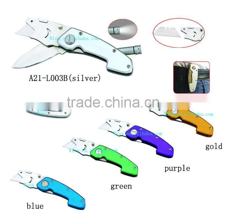 Sharp blade paper knife with Aluminium Handle
