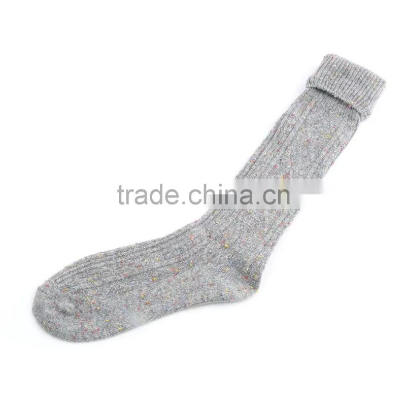 Fashion Warm Women's Dot Wool Blend Long Knee High Winter Boot Socks Women Bootie Socks New