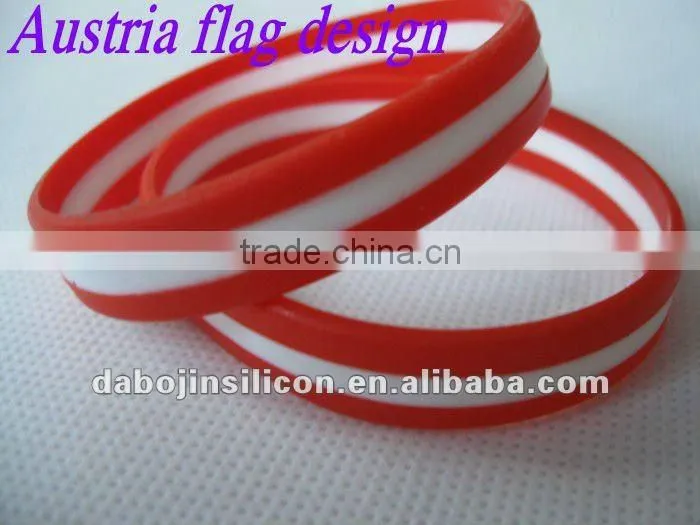 flag wristband country flag silicone rubber wristbands