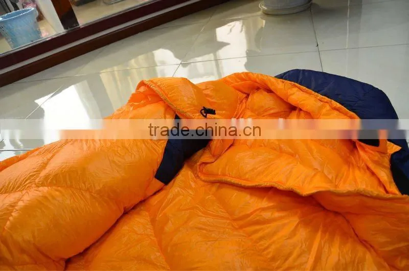 inflatable nylon mummy funny down sleeping bag