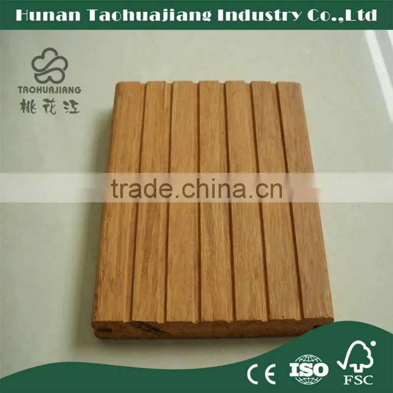 Charcoal Moisture Proof Outdoor Strand Woven Bamboo Decking Decking Boards