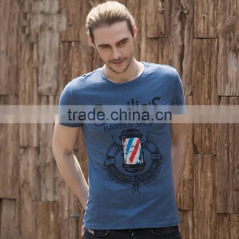 Factory OEM fashion style tee O neck printing men t-shirt