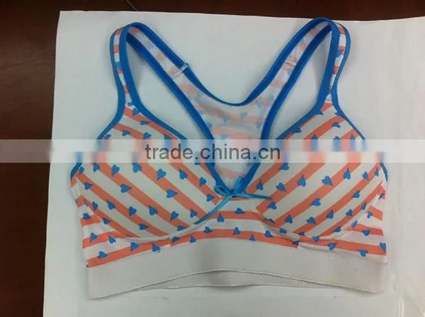 Race back sports bra wholesale/new design sports bra