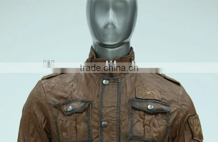 ALIKE brand fashion man real leather jacket