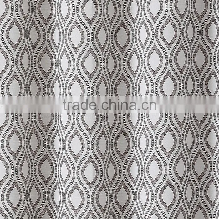 2017 Latest Designs Hookless Jacquard Shower Curtain