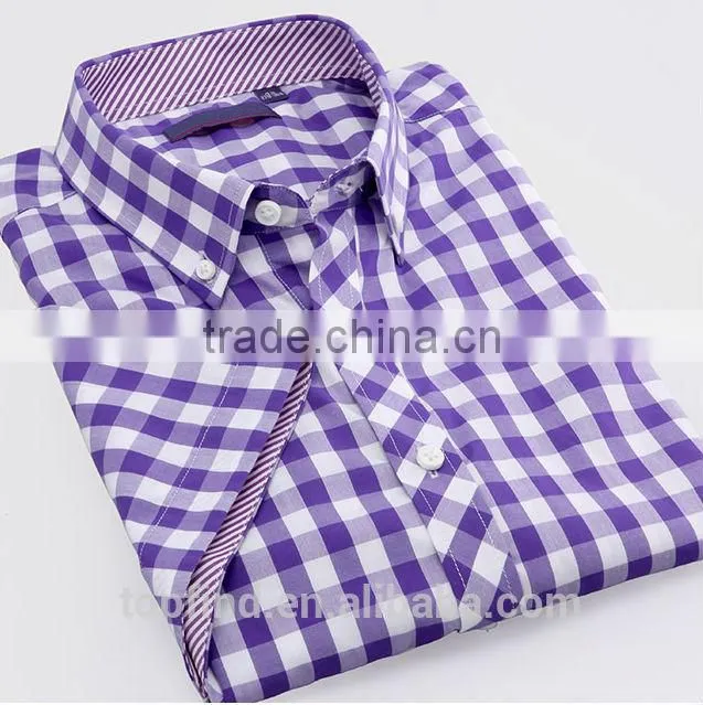 Latest design Egyptian cotton blue color Italian men casual shirt