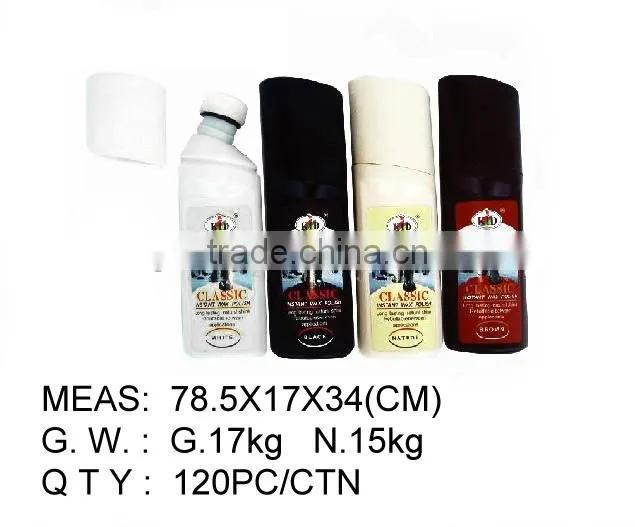 For all color 100ml waxed self-shining liquid shoe polish