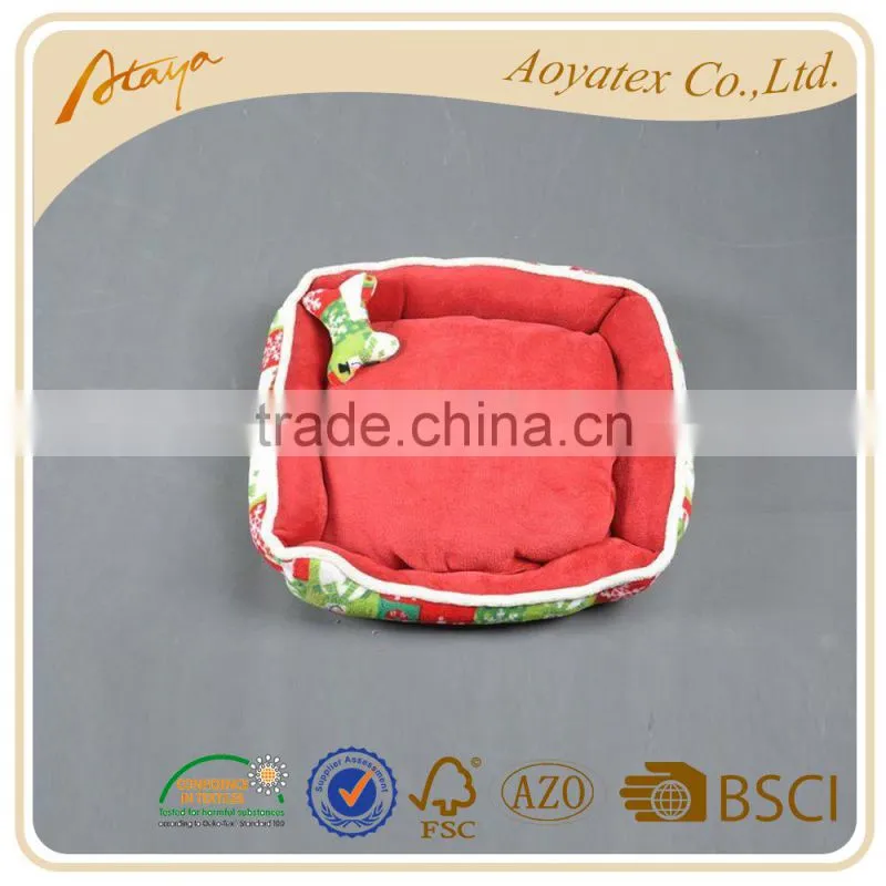 100% polyester polar fleece dog dry bed