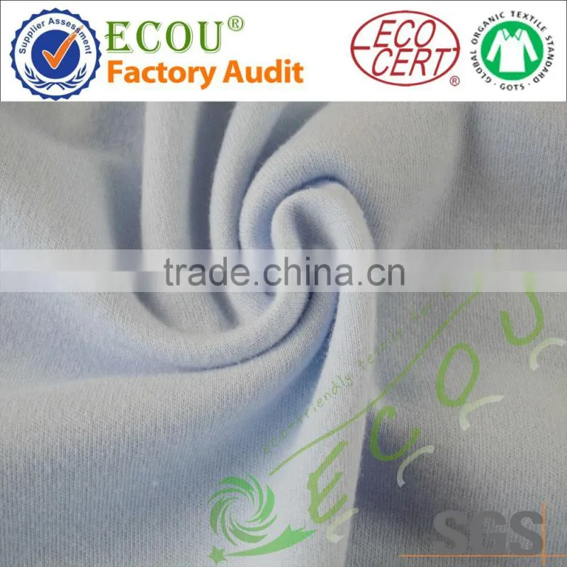 Custom solid cotton jacquard knit fabric