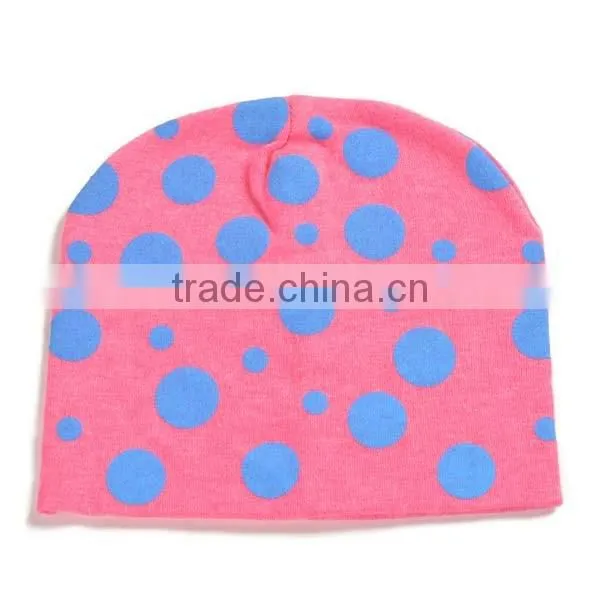 spring&summer korea style 100%cotton cute boys&girls dots pattern baby dress hats