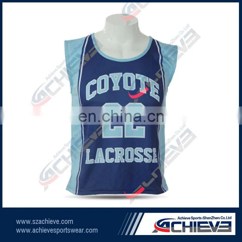 Reversible lacrosse jersey vest for man, team ,club