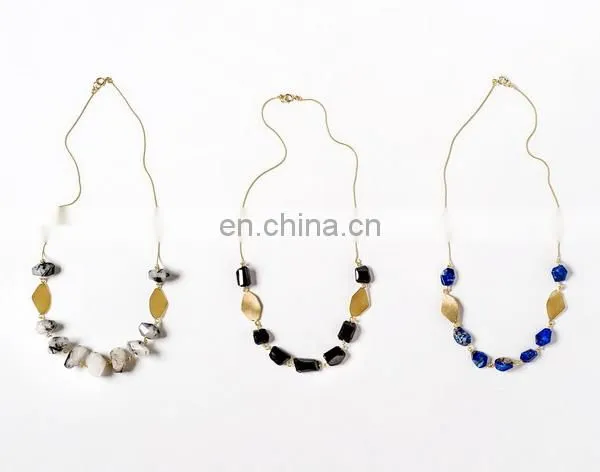 New Long Layered Gold Shark Tooth Pendant Necklace Bijuterias Atacado Colar