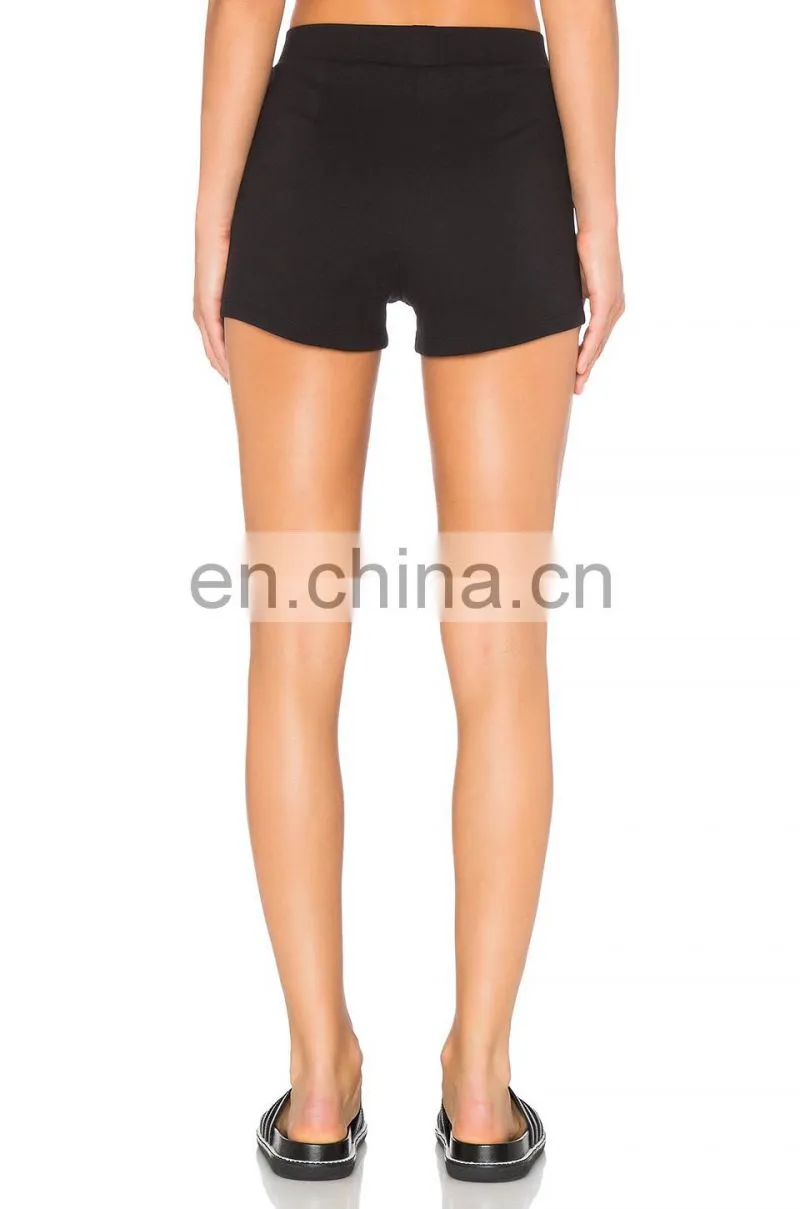 Wholesale Black tailored Slimming Yoga Shorts