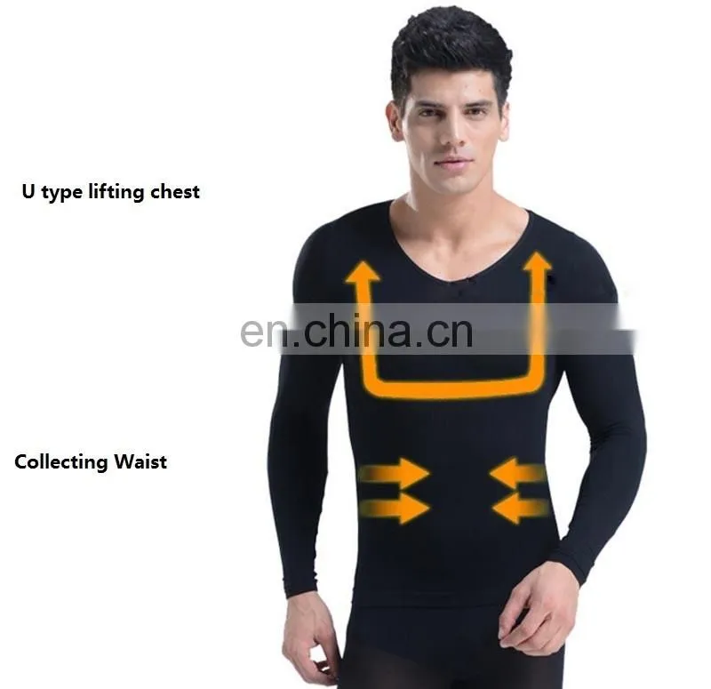 Men Body Shaper Sculpting Long shirt